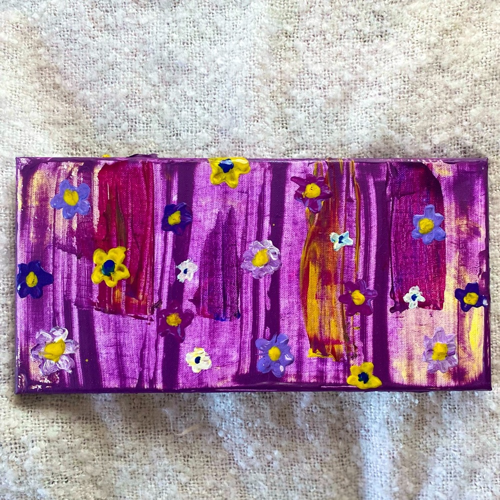 Purple flower painting